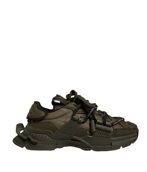 Dolce &amp; Gabbana Military Green Space Low Top Sneakers Shoes