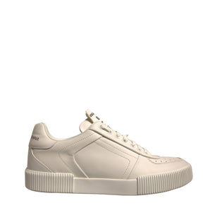 Dolce & Gabbana White Leather DG Logo Low Top Sneakers Shoes