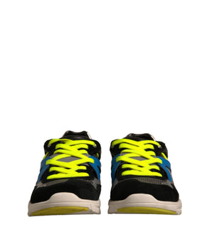 Dolce &amp; Gabbana Multicolor Suede Low Top Sneakers Shoes