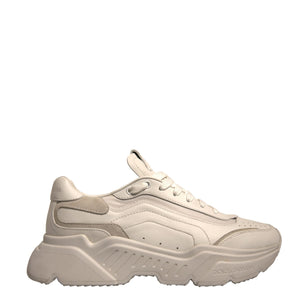 Dolce & Gabbana White Daymaster Leather Low Top Sneakers Shoes