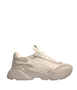 Dolce &amp; Gabbana White Daymaster Leather Low Top Sneakers Shoes
