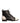 Sergio Rossi Black White Leather Lace Up Flats Ankle Boots Shoes