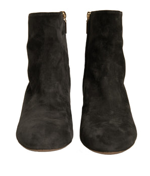 Botines de tacón con adornos negros de Dolce &amp; Gabbana