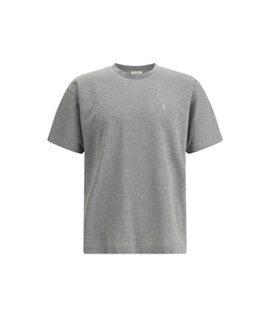 Saint Laurent Gray Cotton Oversized T-shirt