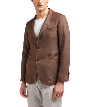AT.P.CO Brown Linen Blazer