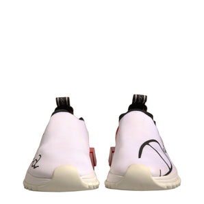 Dolce & Gabbana White Red Low Top Sorrento Sneakers Shoes