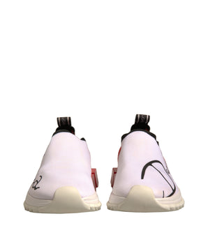 Dolce &amp; Gabbana White Red Low Top Sorrento Sneakers Shoes