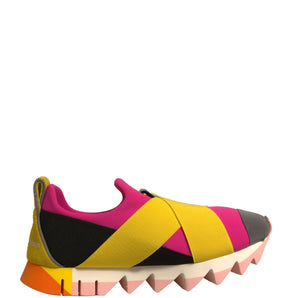 Dolce & Gabbana Multicolor Neoprene Elastic Ibiza Sneakers Shoes