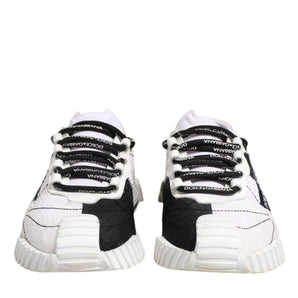 Dolce & Gabbana White Black NS1 Low Top Sneakers Shoes