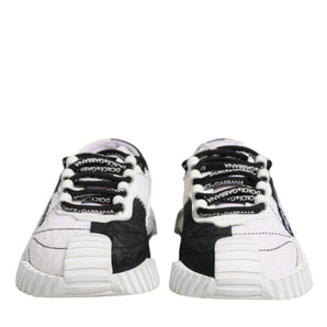 Dolce & Gabbana White Black NS1 Low Top Sneakers Shoes