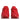 Dolce & Gabbana Red Floral Lace Leather Sneakers Shoes