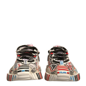 Dolce & Gabbana Multicolor Suede Fabric NS1 Sneakers Shoes