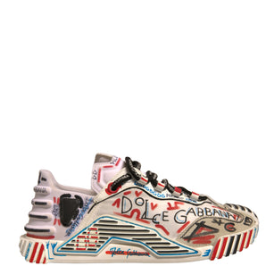 Dolce & Gabbana Multicolor Suede Fabric NS1 Sneakers Shoes
