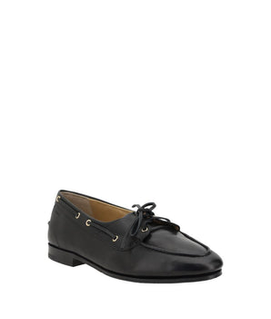Bally Black Calf Leather Bos Taurus Slip-On Loafers
