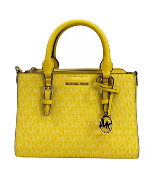 Michael Kors Charlotte 3 in 1 Satchel Bag Crossbody Golden Yellow