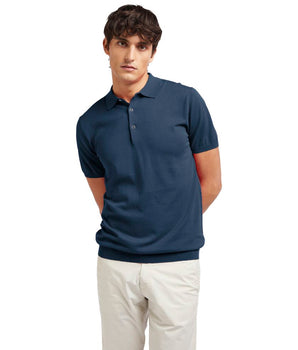 AT.P.CO Blue Cotton Polo Shirt