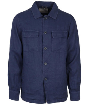 AT.P.CO Blue Linen Shirt