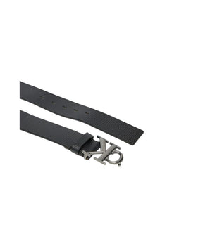 Calvin Klein Jeans Black Leather Regular Belt