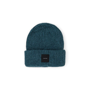 Gorra de béisbol de piel de alpaca verde de Calvin Klein