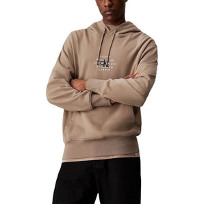 Suéter de algodón beige de Calvin Klein Jeans