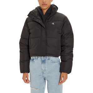 Calvin Klein Jeans Black Polyester Jackets &amp; Coat