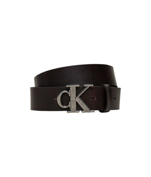 Calvin Klein Jeans Brown Leather Regular Belt