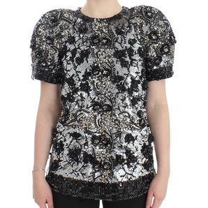 Dolce &amp; Gabbana Crystal Embellished Knight Inspired Top