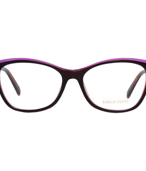Emilio Pucci Burgundy Plastic Glasses (Frames)
