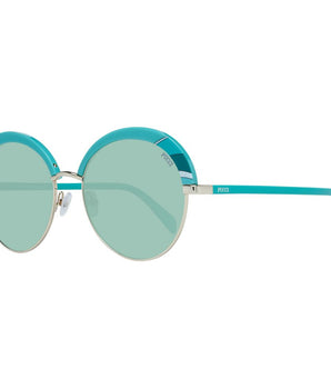 Emilio Pucci Turquoise Metal & Plastic Sunglasses