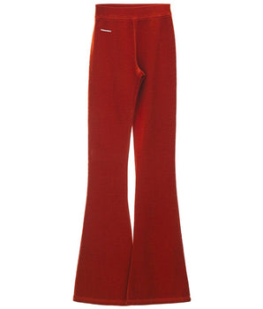 Pantalón acampanado de algodón rojo Dsquared²