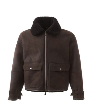Lardini Brown Lambskin Clothing
