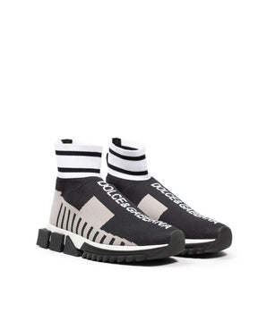 Dolce &amp; Gabbana Black Fabric Sneaker