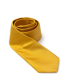 Corbatas y pajaritas de seda doradas de Dolce &amp; Gabbana