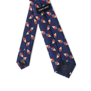 Corbatas y pajaritas de seda azules de Giorgio Armani