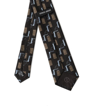 Giorgio Armani Black Silk Ties &amp; Bowty