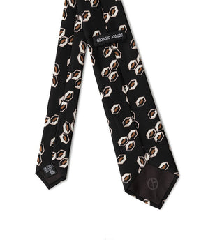 Giorgio Armani Black Silk Ties &amp; Bowty