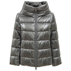 Herno Silver Viscose Jackets &amp; Coat