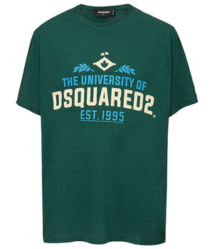 Dsquared² Green Cotton T-Shirt
