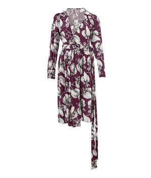 Lardini Elegant Purple Viscose Dress