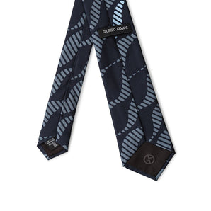 Corbatas y pajaritas de seda azules de Giorgio Armani