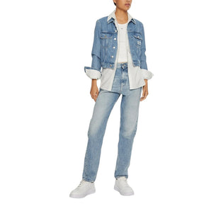 Calvin Klein Jeans Light Blue Cotton Jeans &amp; Pant