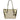 Michael Kors Charlotte Large Leather Top Zip Tote Bag Purse Gold