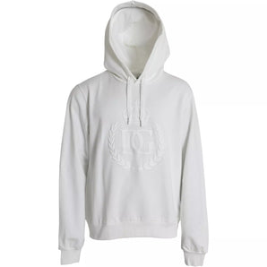 Sudadera con capucha de algodón blanco de Dolce &amp; Gabbana
