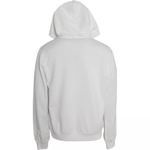 Sudadera con capucha de algodón blanco de Dolce &amp; Gabbana
