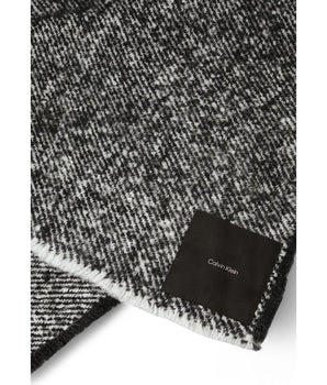 Calvin Klein Black And White Polyester Scarf