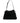 Dolce &amp; Gabbana Black Cashmere Knitted Leather Shoulder Bag
