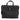 Dolce & Gabbana Black Large Knitted Crochet Shoulder Shopper DG Logo Bag