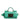 Dolce & Gabbana Emerald Green CalfskinLeather DG Logo Shoulder Bag