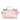 Dolce & Gabbana Light Pink Logo Plaque Soft Leather Strap Crossbody Bag
