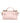 Dolce &amp; Gabbana Light Pink Logo Plaque Soft Leather Strap Crossbody Bag
